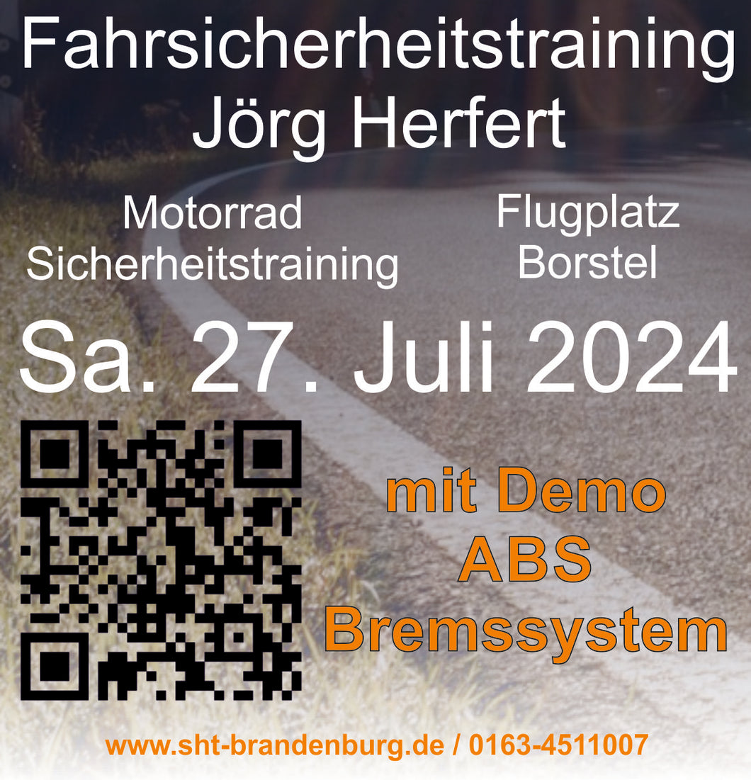 <font color=red>27.07.2024</font> - Motorrad Sicherheitstraining Flugplatz Stendal